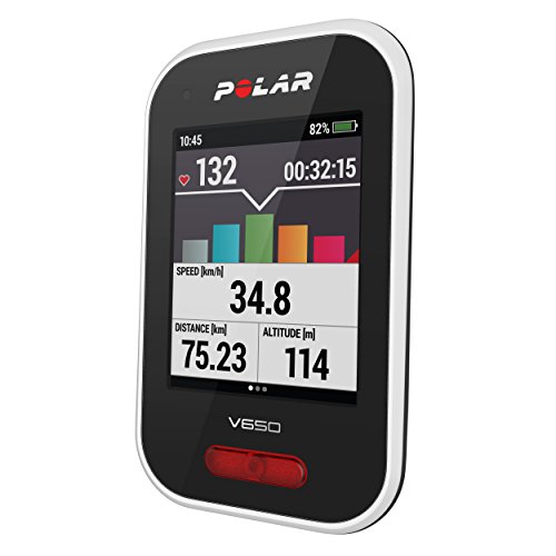 Polar V650 Ciclocomputador para Bicicleta con GPS, Unisex Adulto, Blanco, Talla Única