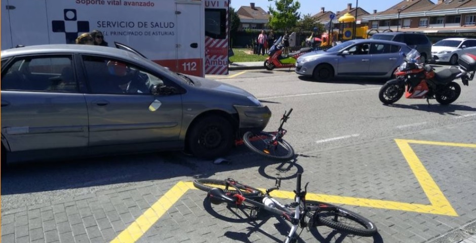 Ciclista atropellado Gijón