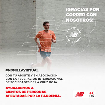 New Balance donará 25 mil dólares a la Cruz Roja a través de la NB Milla Virtual