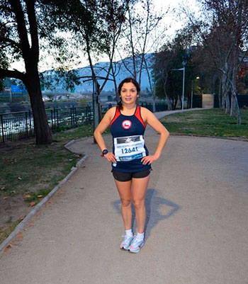 Embajadora de la fundación BostonRun completó el Maratón Virtual de Boston 2020