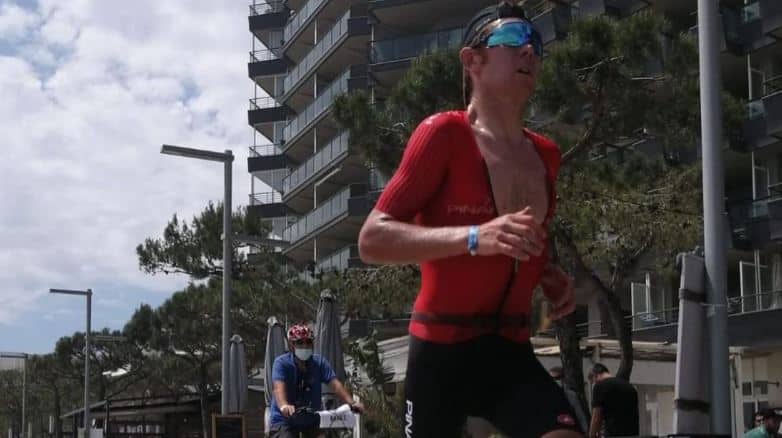 Cameron Wurf, corriendo por Platja d'Aro