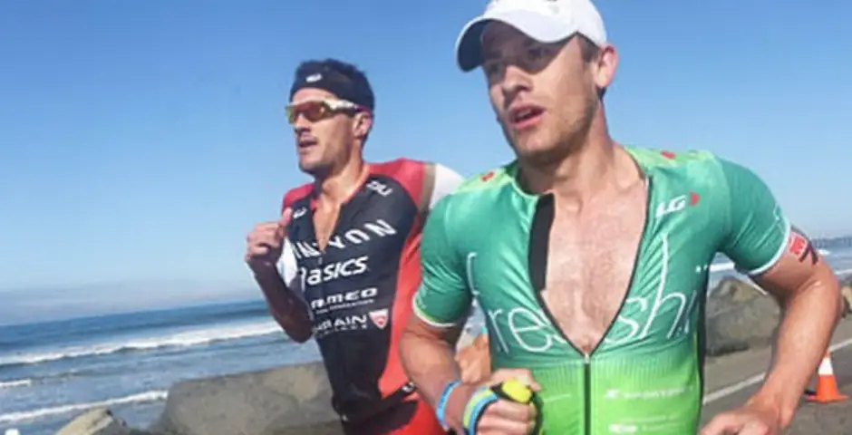 La foto que Lionel Sanders ha subido a redes con Jan Frodeno