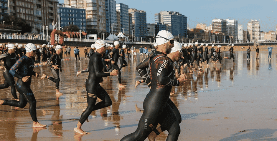 Triatlón Ciudad de Gijón Playa de San Lorenzo