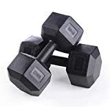 ZYX Mancuernas Juego de Mancuernas, Mancuernas Hexagonales de Hierro Fundido, Anti-caída y Anti-Grietas, Entrenamiento de Fuerza Central, para Mancuernas de Fitness de Pérdida de Peso para Hombres