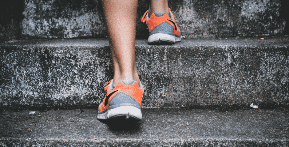 correr en casa escaleras