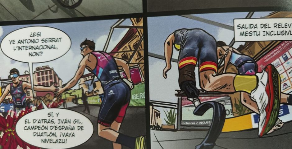 cómic duatlón avilés