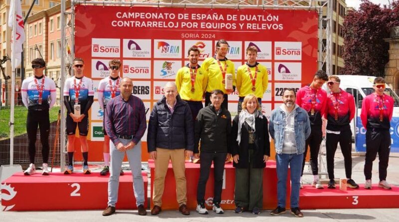Náutico de Narón y Peñota Dental Alusigma masculino, ganan las ligas nacionales de Duatlón en Soria