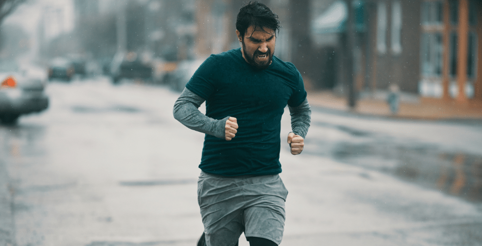 correr lluvia