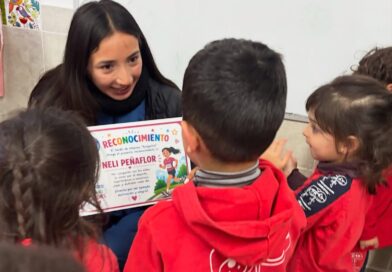 Una campeona de atletismo de Argentina compartió un divertido momento con chicos de un jardín de infantes y recibió una comparación con Messi –